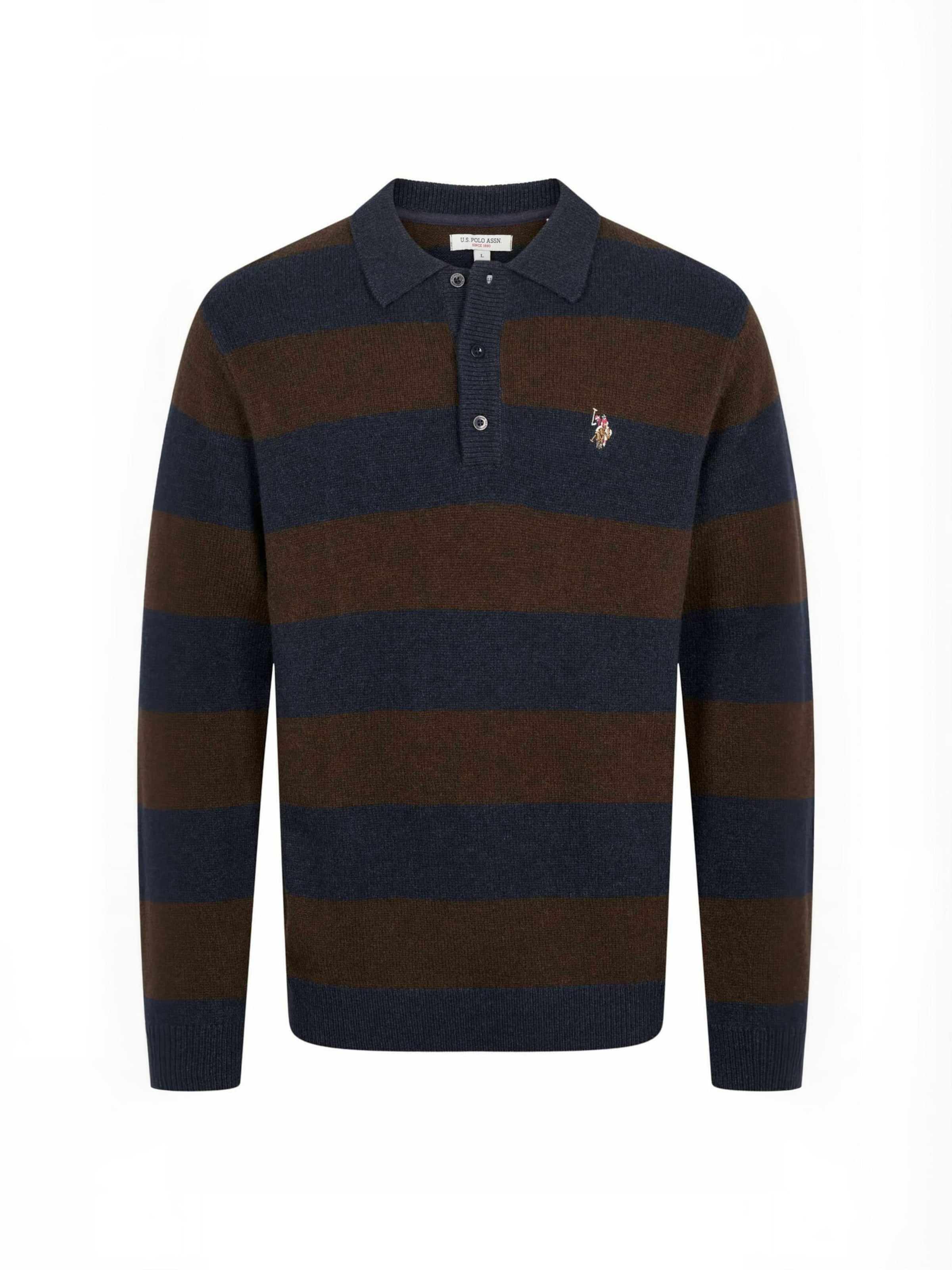 U.S. POLO ASSN. Regular fit Overhemd ' UMEthan ' in Bruin: voorkant