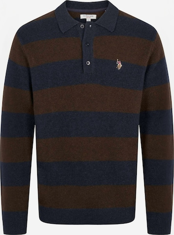 U.S. POLO ASSN. Regular fit Overhemd ' UMEthan ' in Bruin: voorkant