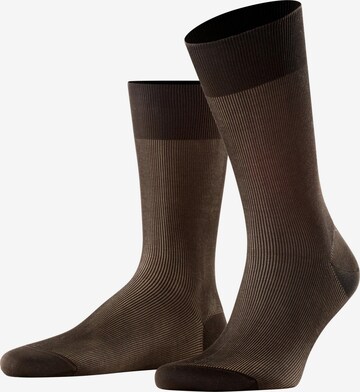 FALKE Socken 'Fine Shadow' in Braun: Vorderseite