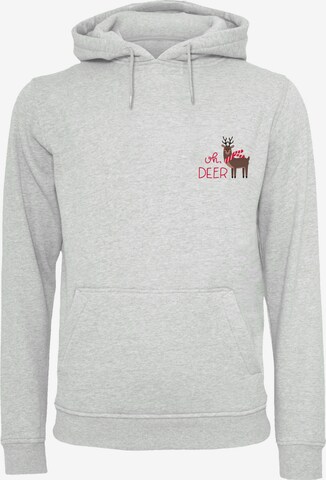 F4NT4STIC Sweatshirt 'Christmas Deer' in Grey: front
