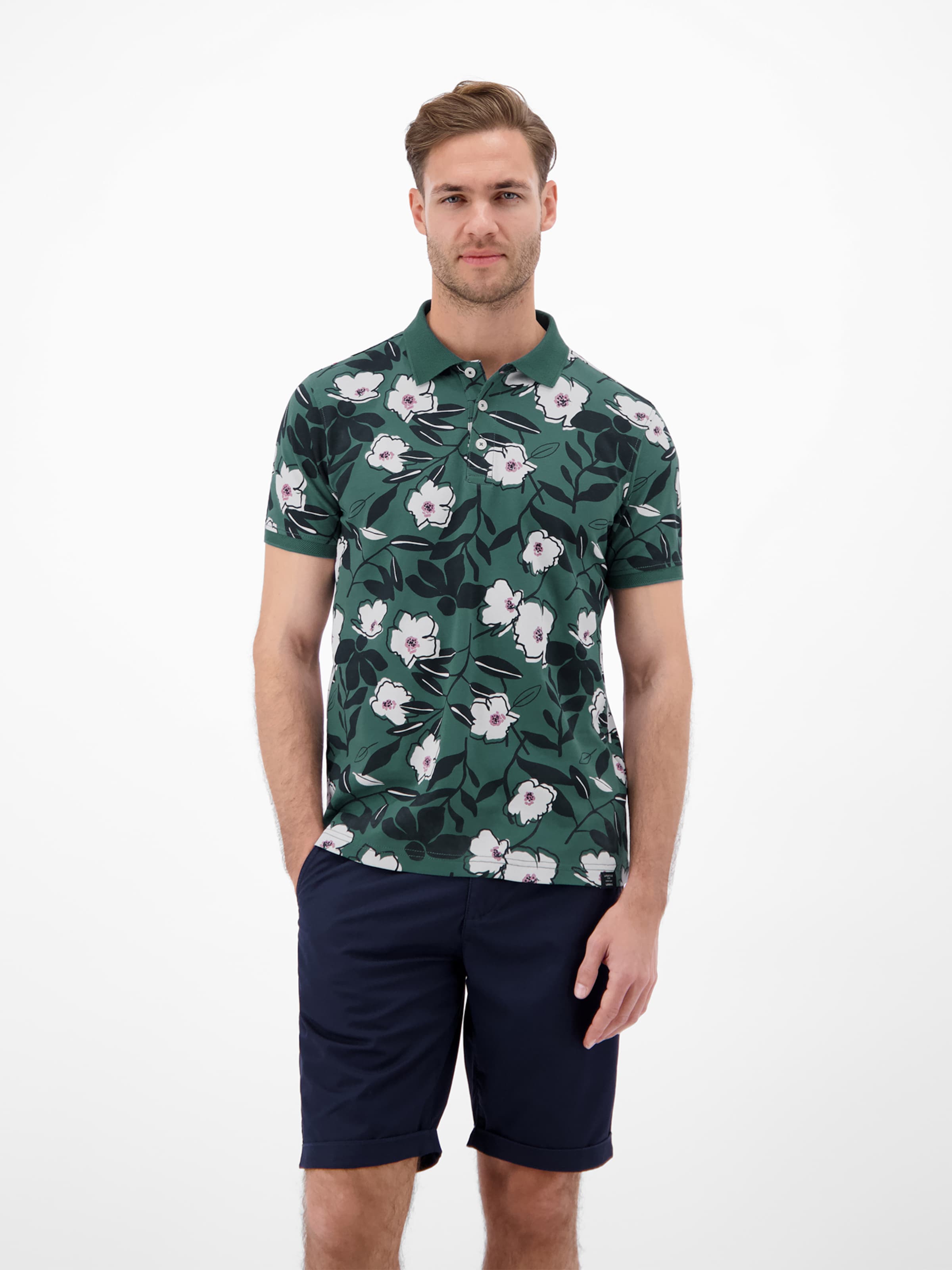 LERROS Shirt in Groen: voorkant