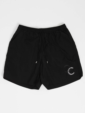 HACOY - Bermudas en negro: frente