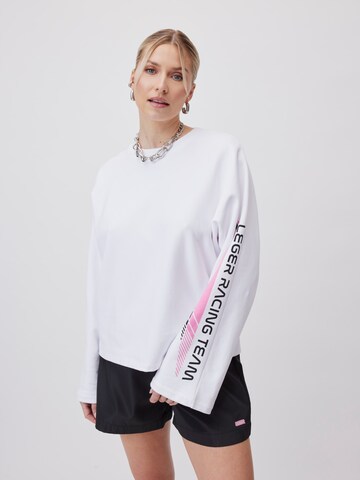 LeGer by Lena Gercke Sweatshirt 'Lola' i hvid: forside