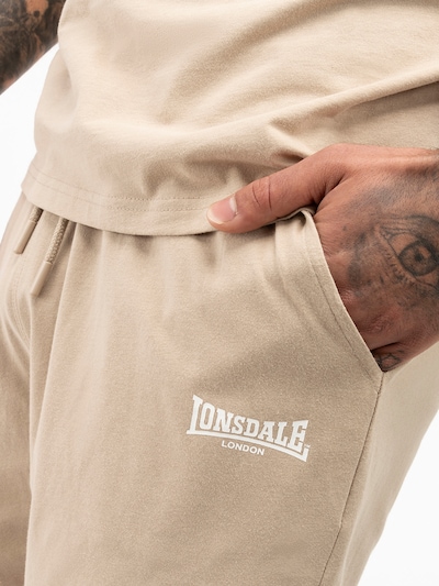 LONSDALE Träningsdräkt i beige / vit, Produktvy