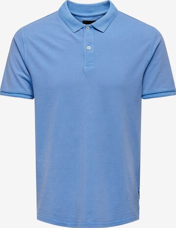 Only & Sons Shirt 'Travis' in Blue: front