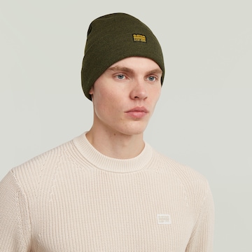 G-STAR Beanie 'Effo' in Green: front