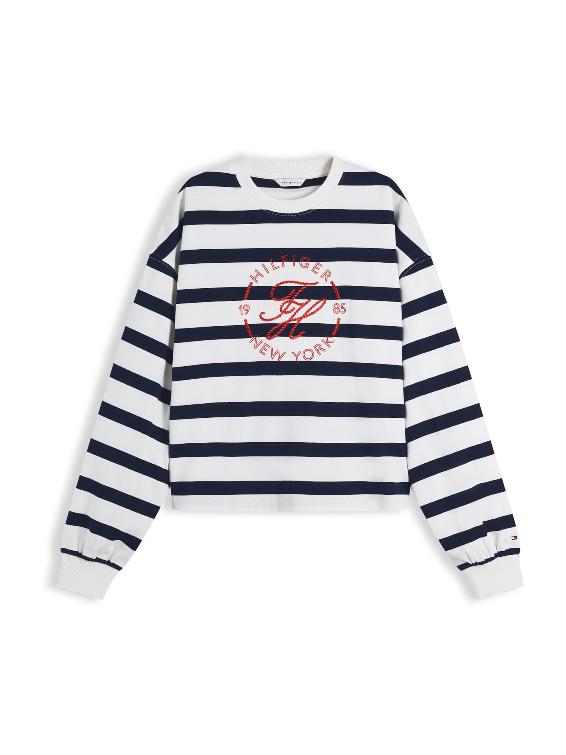 Tricou 'ROUNDAL' de la TOMMY HILFIGER pe alb: față