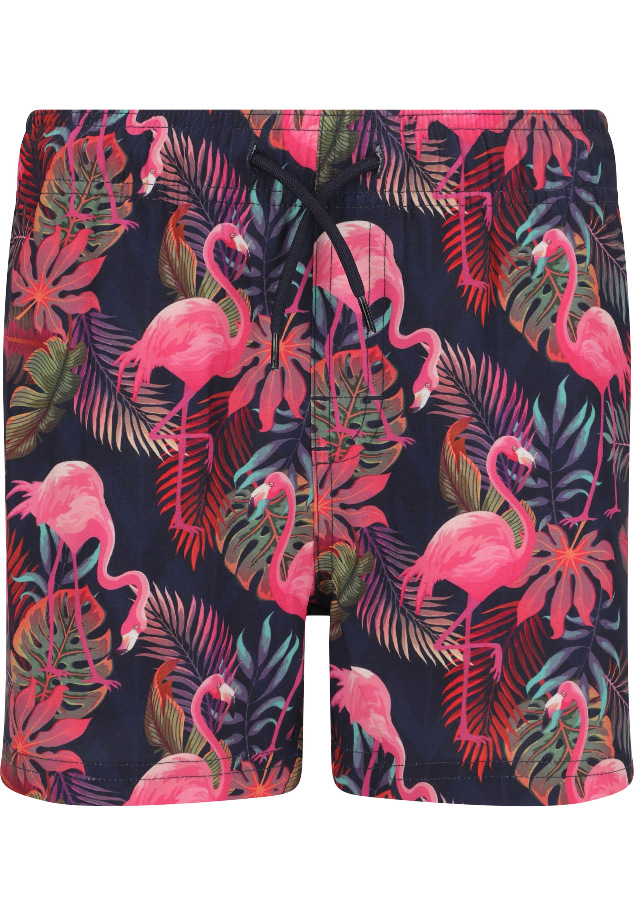 ZigZag Board Shorts 'Soda' in Black: front