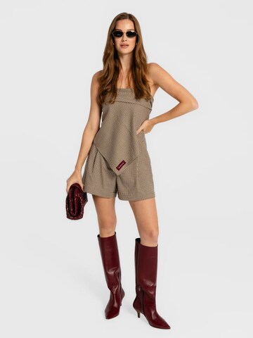 Regular Pantalon 'Retto' mandragora en marron
