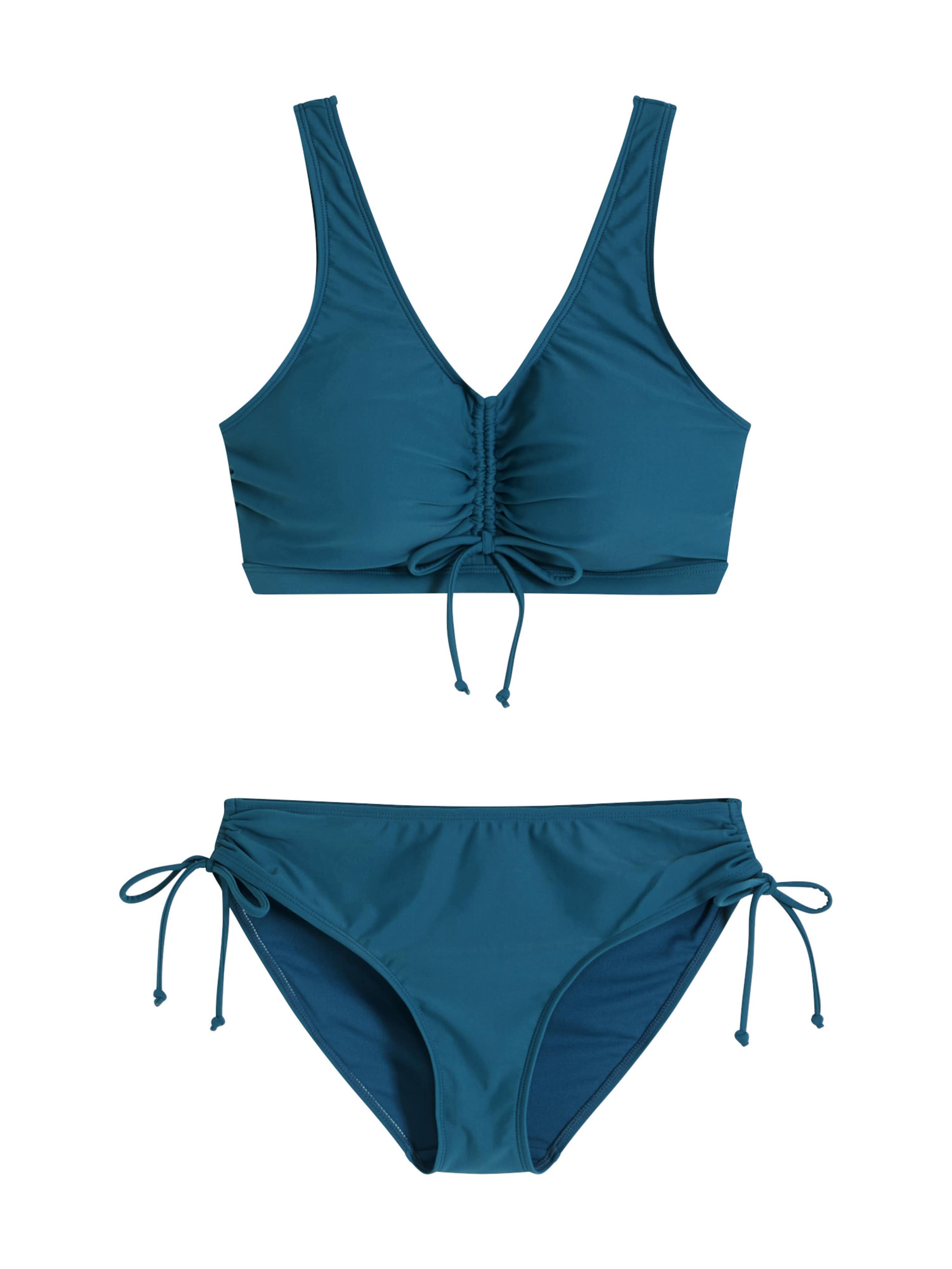 bonprix Klassisch Bikini in Blau: Vorderseite