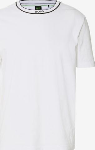 T-Shirt BOSS en blanc : devant