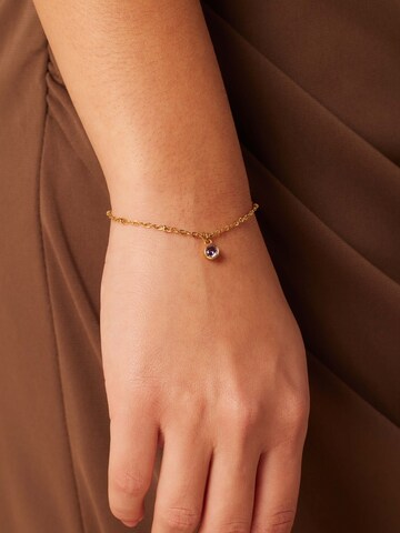 Lucardi Bracelet 'Geburtsstein' in Gold: front