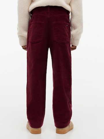 Loosefit Pantalon TOMMY HILFIGER en rouge