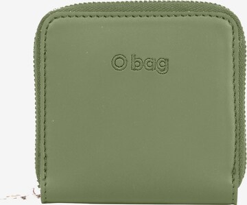 O bag Brieftasche In Widerstandsfähiges, Flexibles, Wasserdichtes Schaumkunststoffmaterial Komplett Mit Reißverschluss Aus Gummiertem Stoff O half wally in Grün: Vorderseite