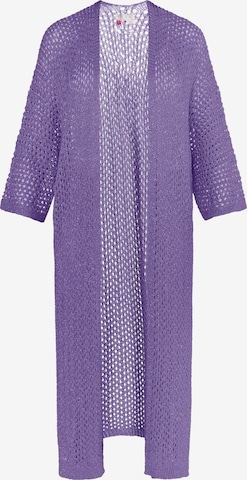 IZIA Knit cardigan in Purple: front