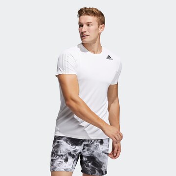 T-Shirt fonctionnel ADIDAS PERFORMANCE en blanc : devant