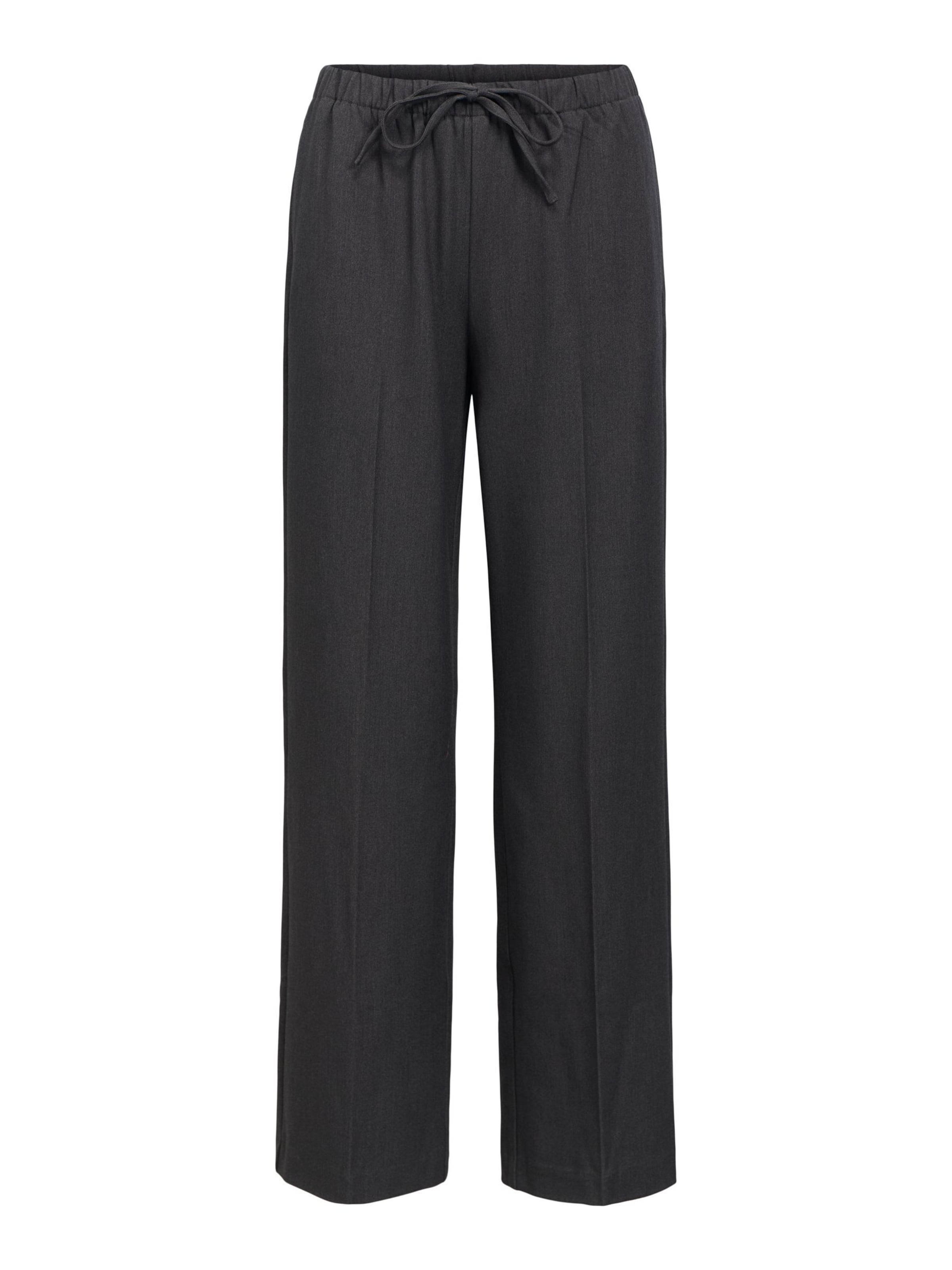 OBJECT - Pantalón de pinzas 'OBJLisa' en gris: frente