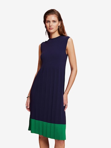 ESPRIT Knitted dress in Blue: front