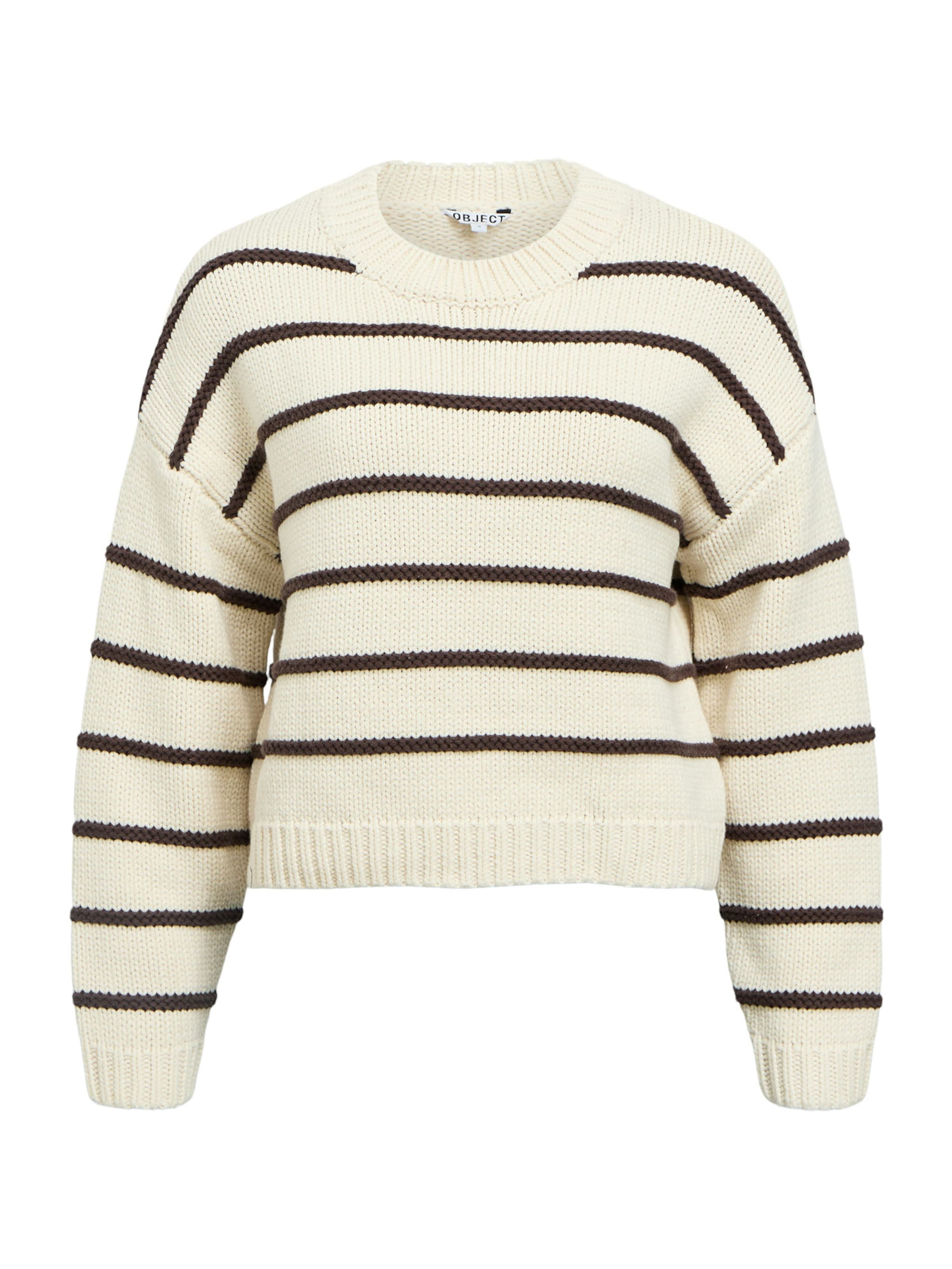 smėlio OBJECT Megztinis 'OBJODA': priekis