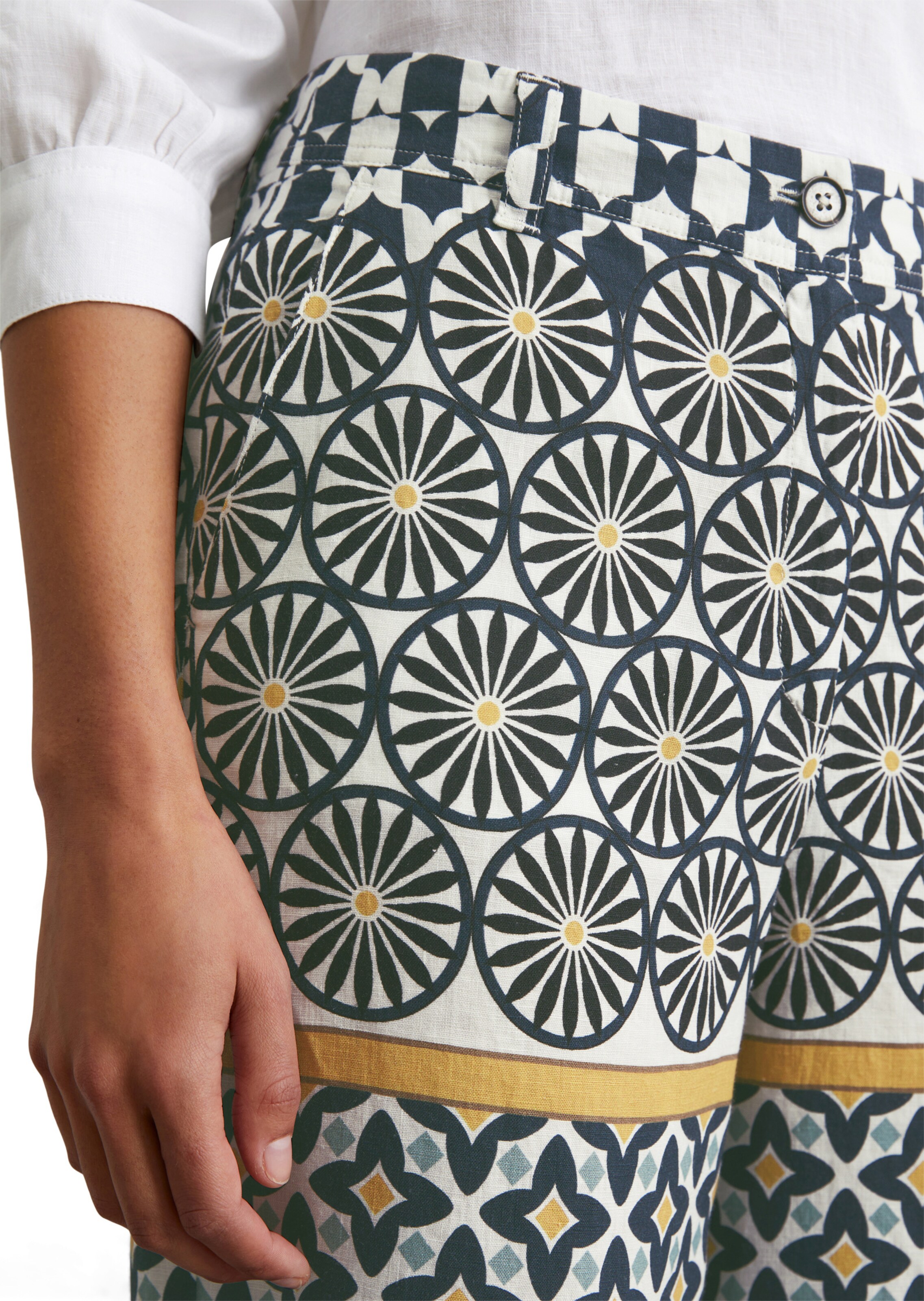 Marc O'Polo Regular Hose in Weiß