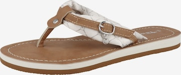 TAMARIS T-Bar Sandals in Beige: front