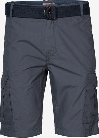 Petrol Industries Regular Cargo Pants in Grey: front