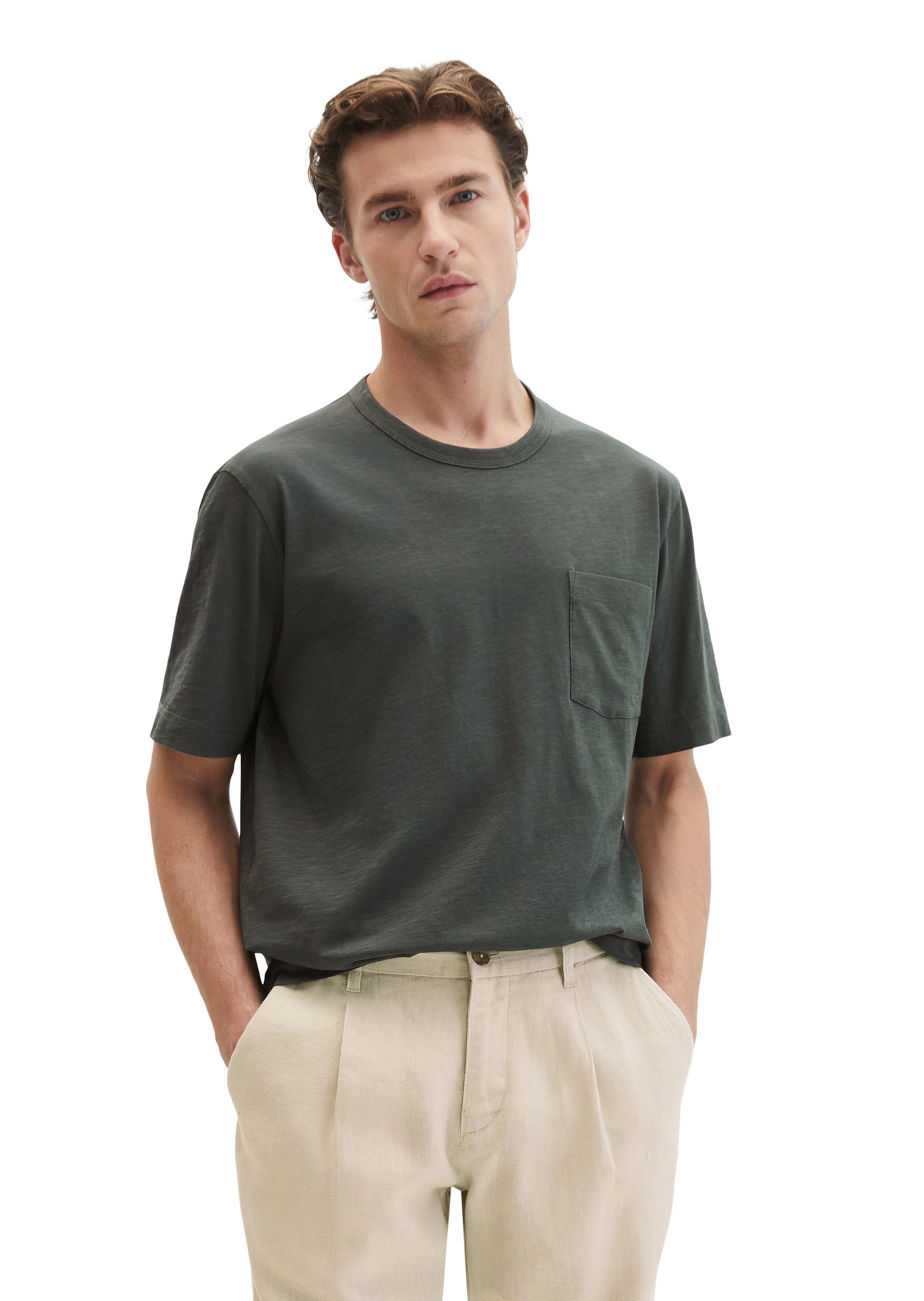 Marc O'Polo Shirt in Grey: front