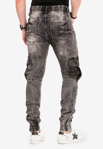 CIPO & BAXX Regular Cargo Jeans 'Slate' in Black