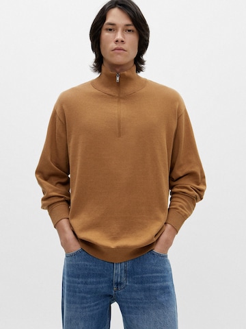 Pull&Bear Sweatshirt in Braun: predná strana