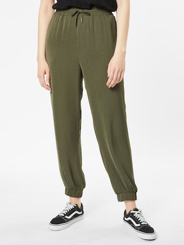ABOUT YOU Tapered Trousers 'Jiline' in Green: front