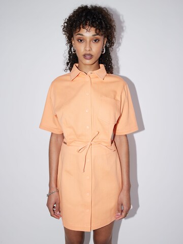 LeGer by Lena Gercke Skjortklänning 'Mareike' i orange: framsida