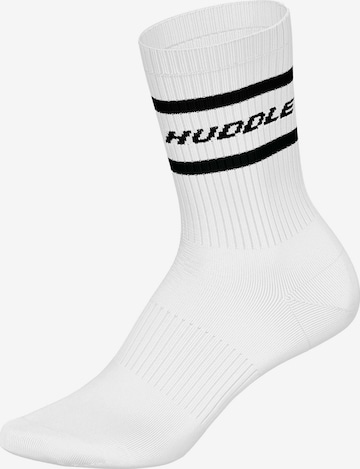 Chaussettes Huddle en blanc : devant