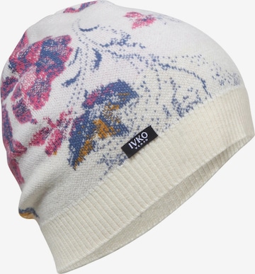 IVKO Mütze 'Furnishing Florals' in Weiß: Vorderseite
