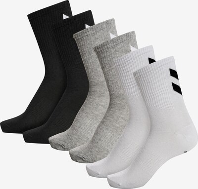 Hummel Sports socks 'CHEVRON' in mottled grey / Black / White, Item view