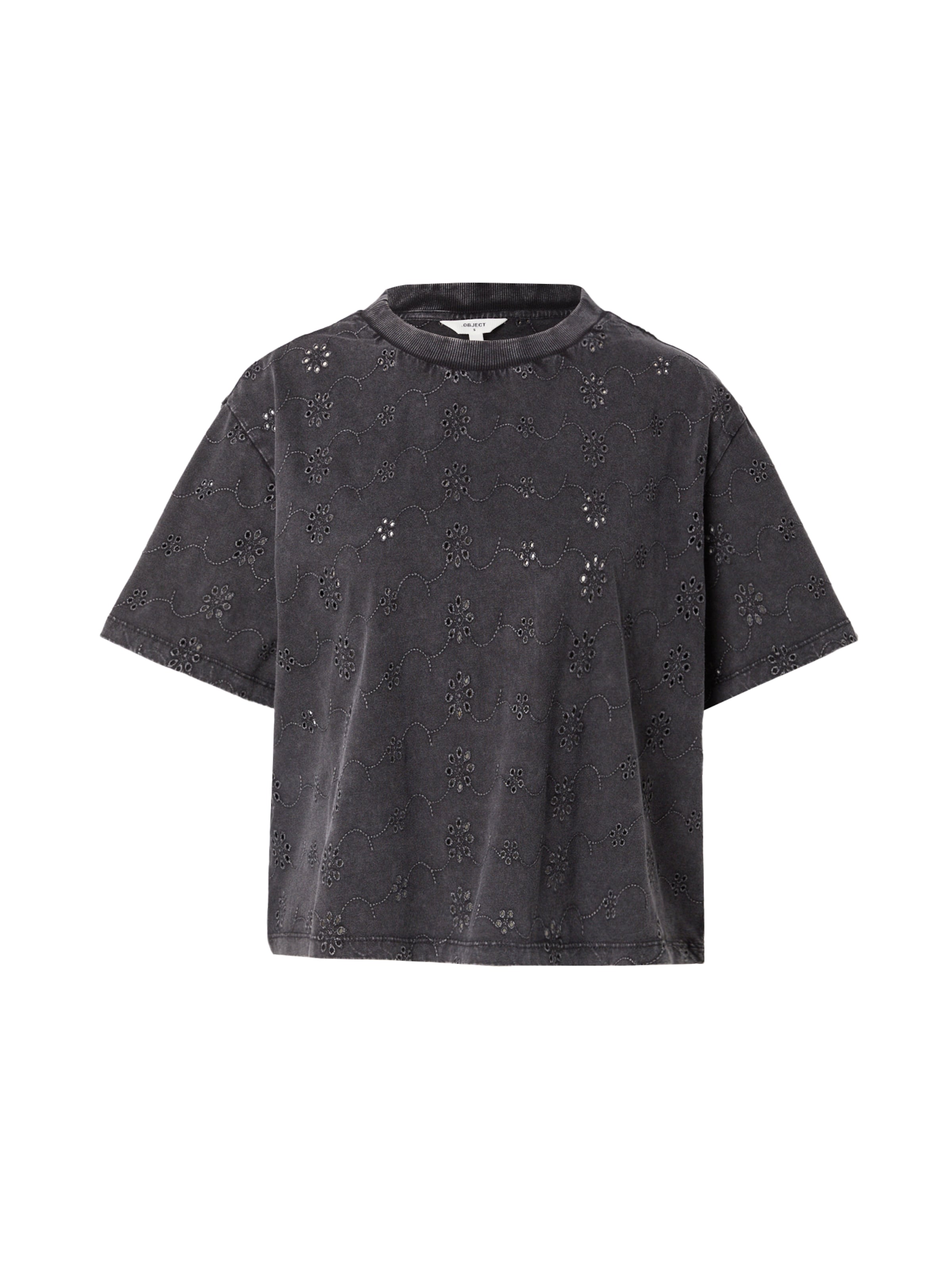 Maglietta di OBJECT in nero: frontale