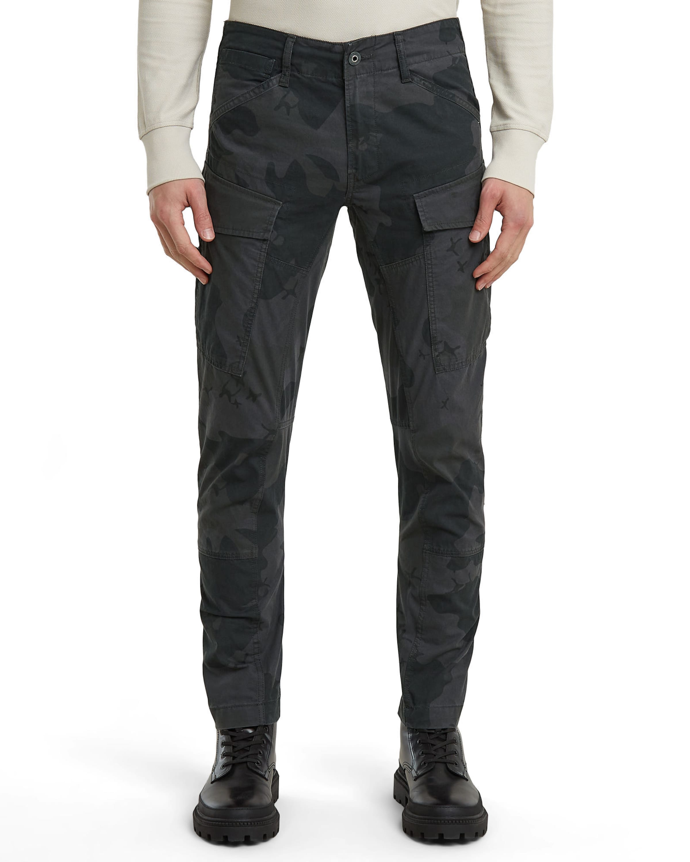 Effilé Pantalon cargo G-STAR en gris : devant