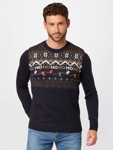 TOM TAILOR Sweater in Blue: front