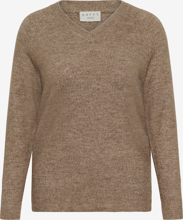 Pull-over 'Niela' KAFFE CURVE en marron : devant