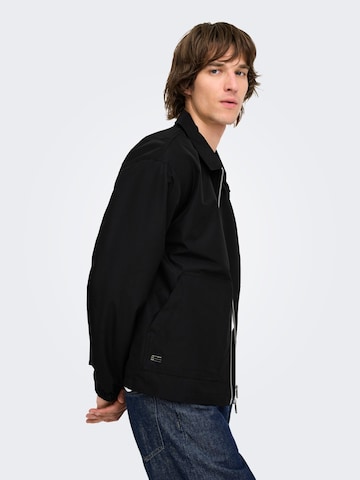 Veste mi-saison Only & Sons en noir