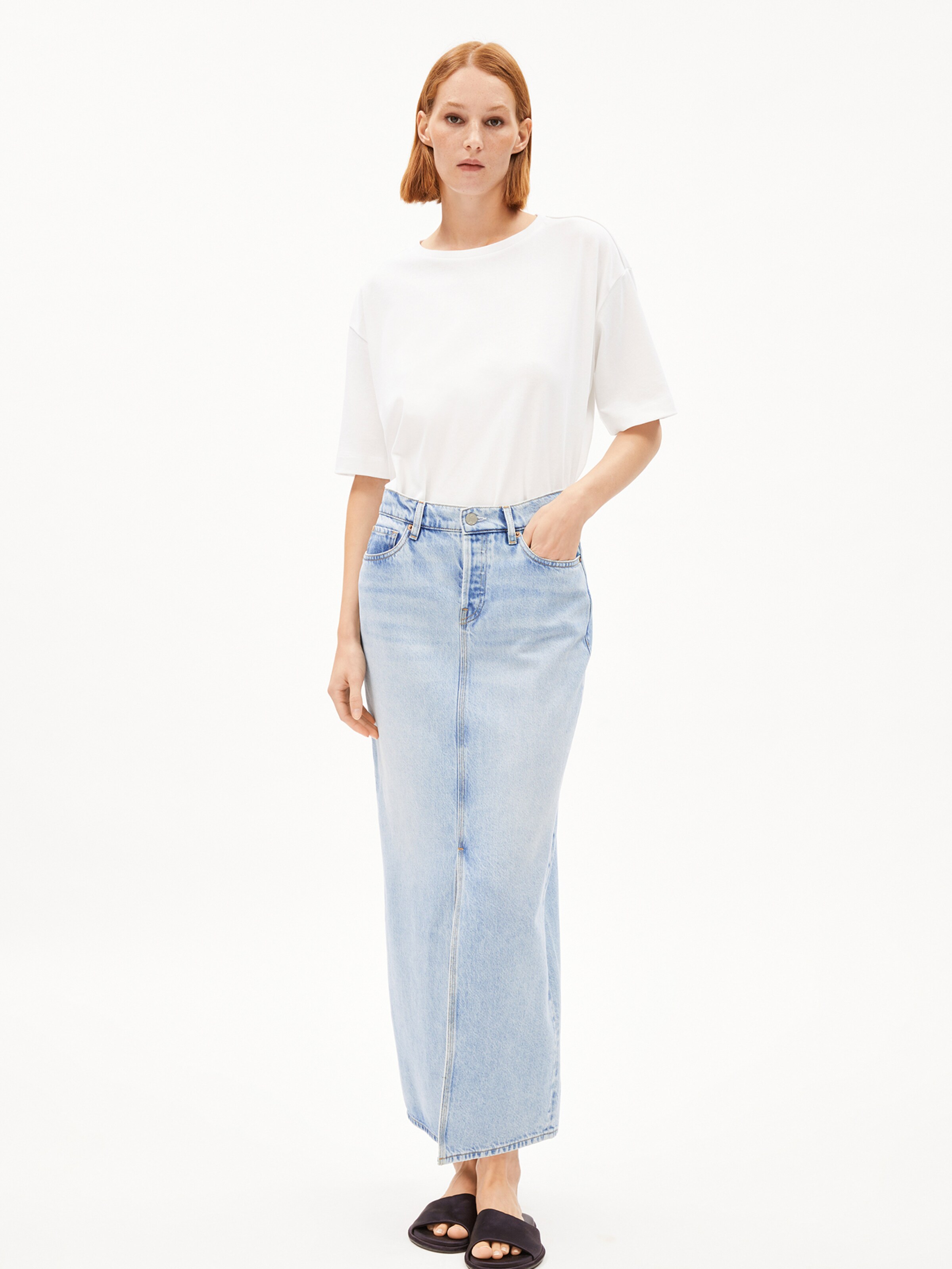 ARMEDANGELS Rok in Blauw: voorkant