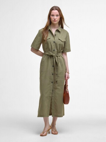 Barbour Shirt dress in Green: front