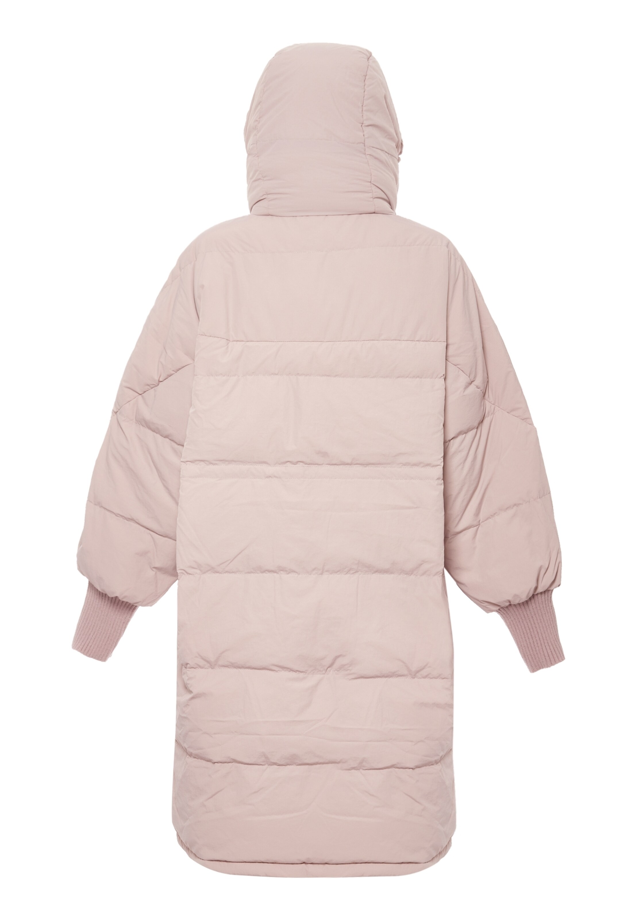 MYMO Pitkä talvitakki värissä vaaleanpunainen