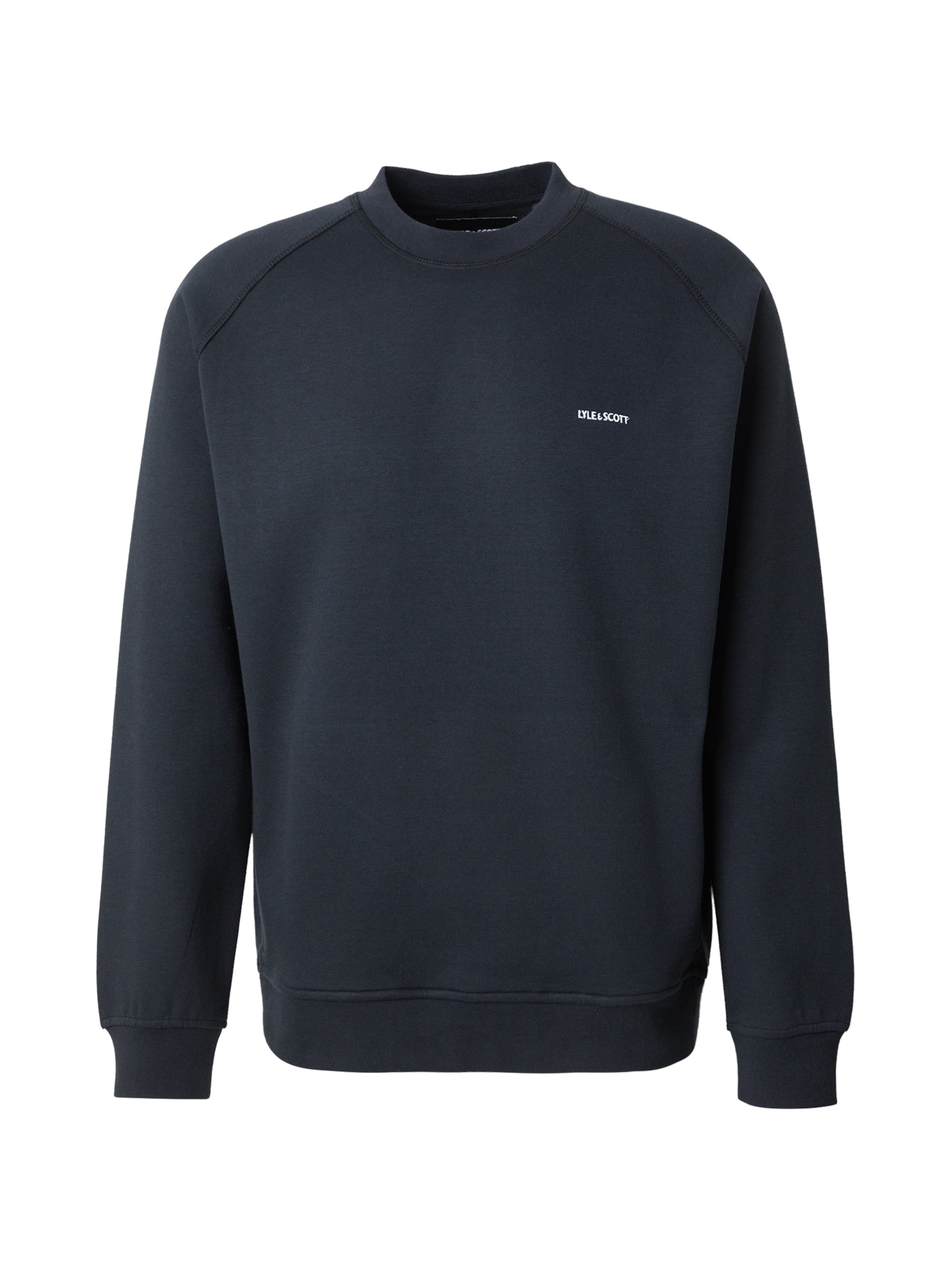 Bluză de molton de la Lyle & Scott pe albastru: față