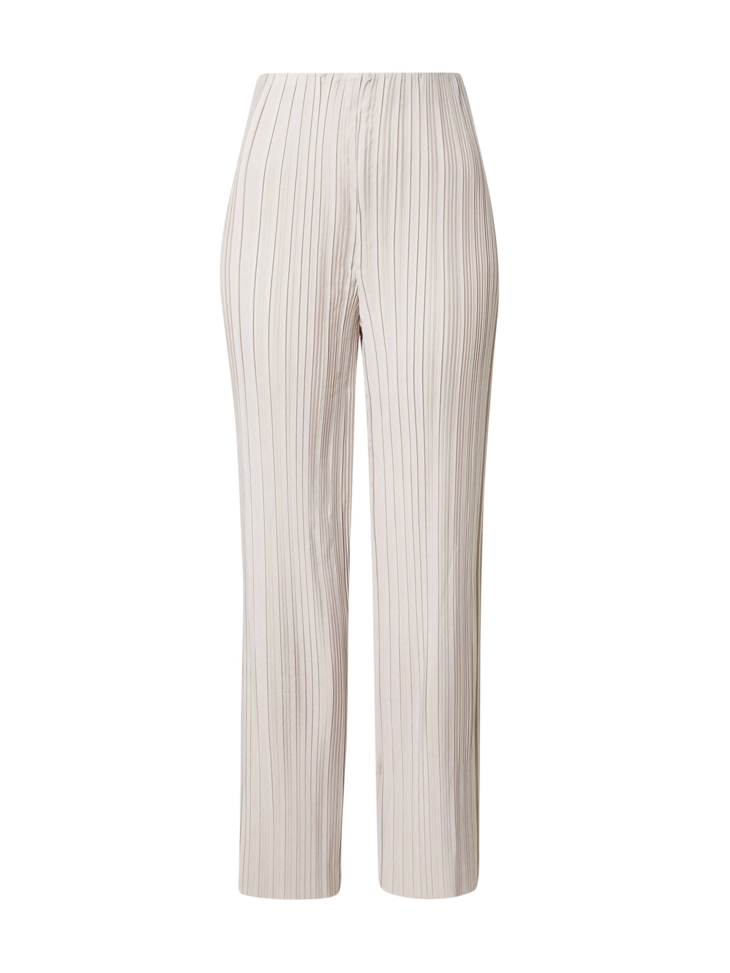 Loosefit Pantalon 'Acra' Gina Tricot en beige : devant