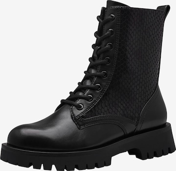 Tamaris Schnürstiefelette in Schwarz: Vorderseite
