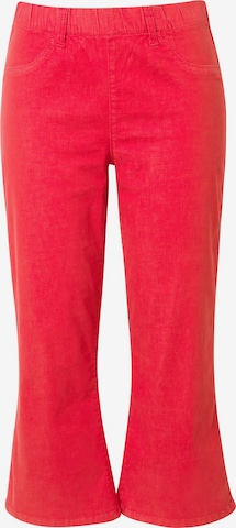 Ulla Popken Regular Jeans in Rood: voorkant