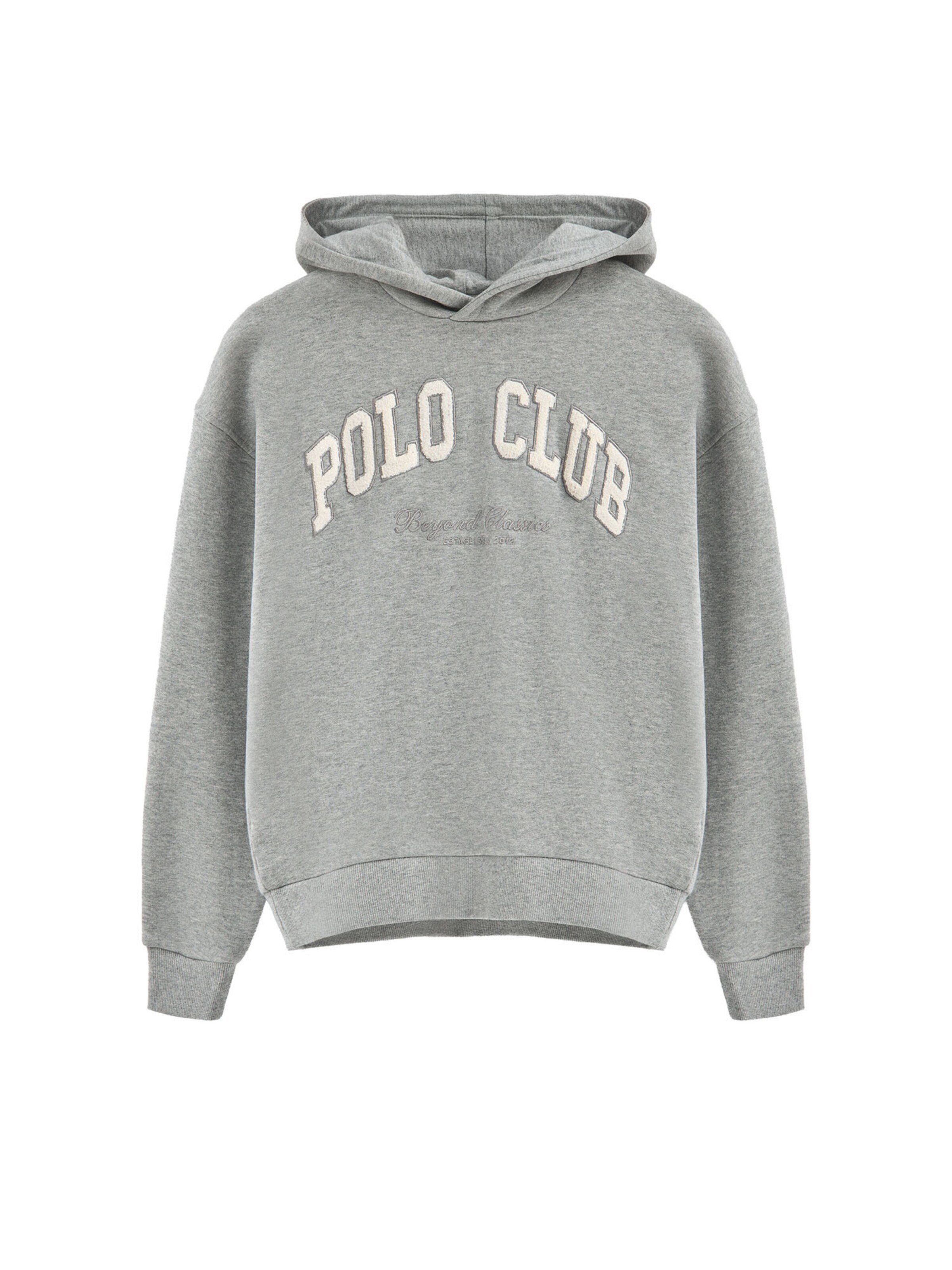 Polo Club Sweatshirt in Grey: front