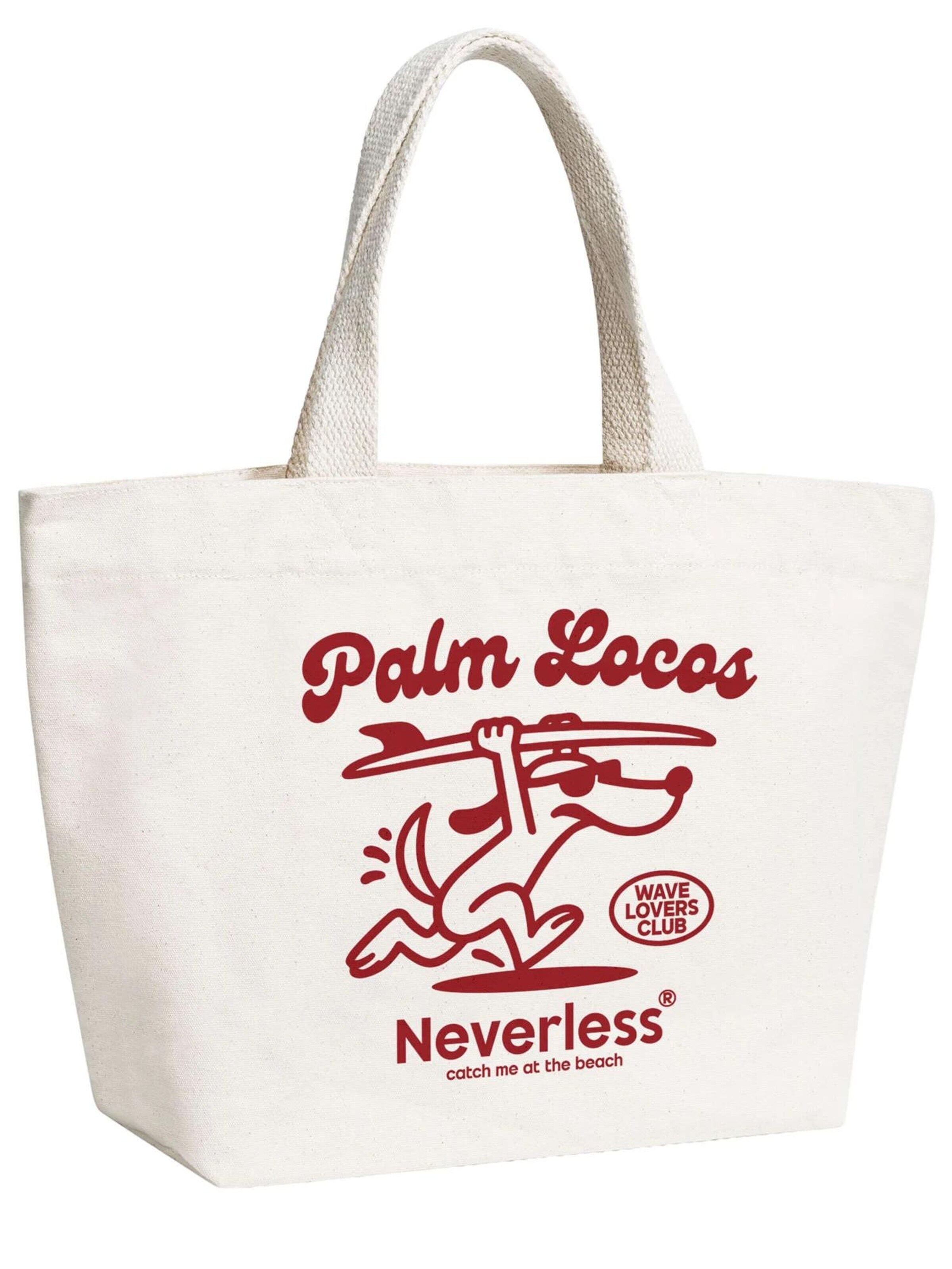 Neverless Beach Bag 'Surf Locos' in One size in Nude, Item view