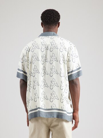 VANS - Ajuste confortable Camisa 'BLAZE BORDER' en blanco