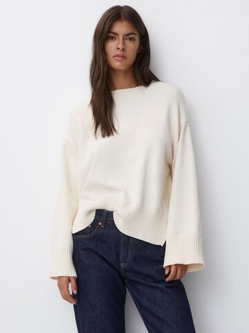 Pull&Bear Trui in Beige: voorkant